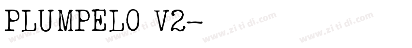 PLUMPELO V2字体转换